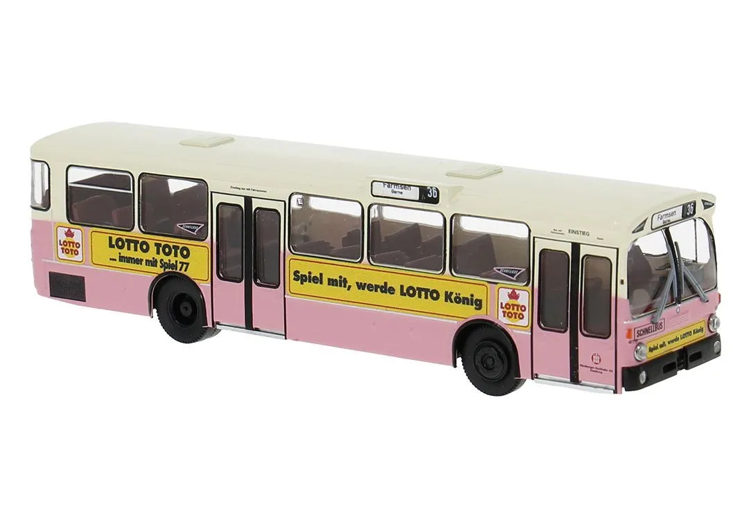 Brekina 50834 - Mercedes-Benz O 305 Schnellbus Lottokönig der HHA H0 1:87