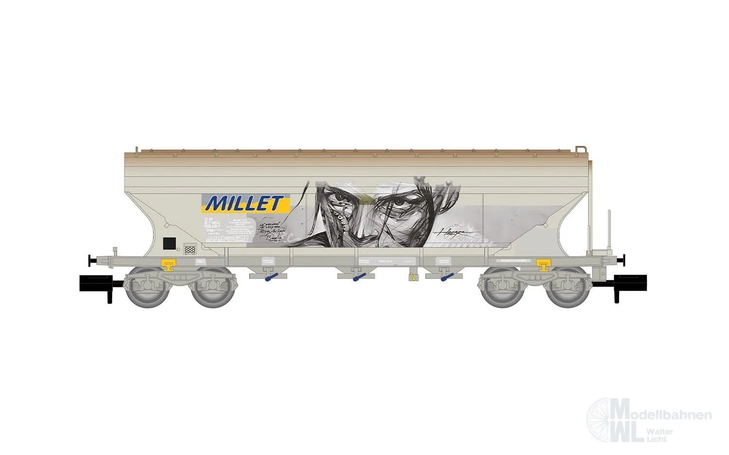Arnold 6734 - Getreidesilowagen F-MISA Ep.V Millet N 1:160