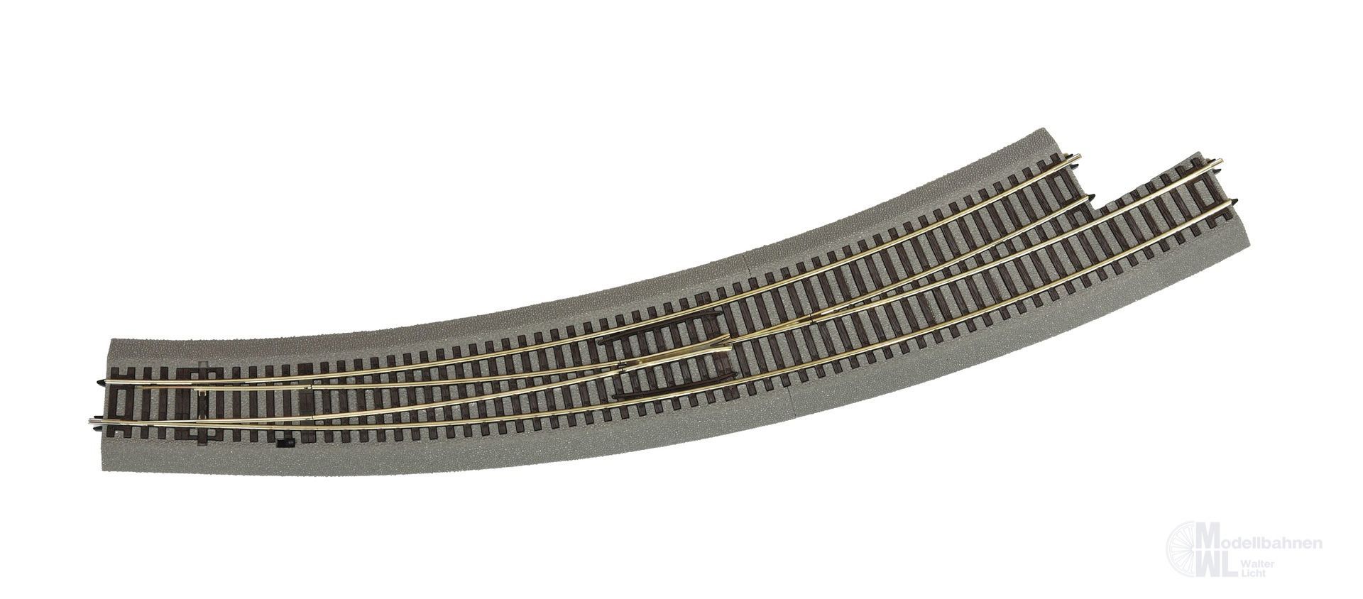 Roco 42566 - Bogenweiche links BWL 9/10 hand mit Bettung H0/GL