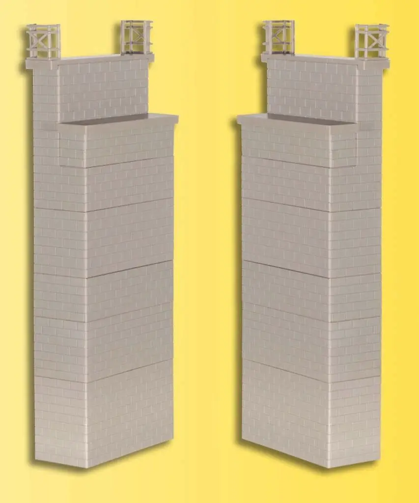 Kibri 39750 - Universal-Brückenköpfe gemauert 2 Stück H0 1:87