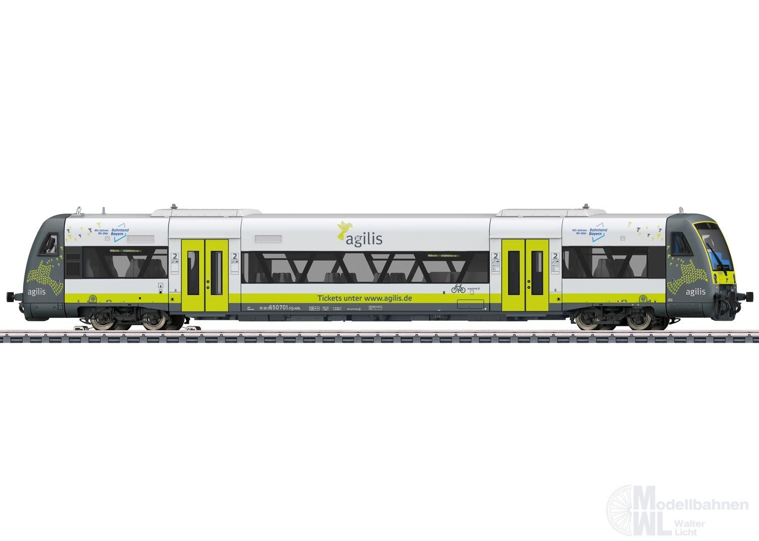 Märklin 36968 - Dieseltriebwagen RS 1 BR 650 agilis Ep.VI H0/WS Sound