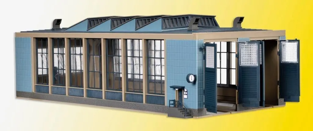 Vollmer 45765 - E-Lokschuppen mit Türschließung H0 1:87