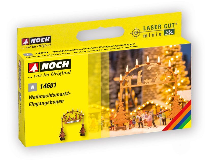 Noch 14681 - Weihnachtsmarkt-Eingangsbogen N 1:160