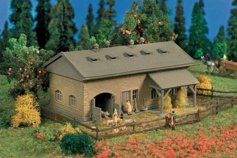 Vollmer 47723 - Schweinestall mit Schweinen N 1:160