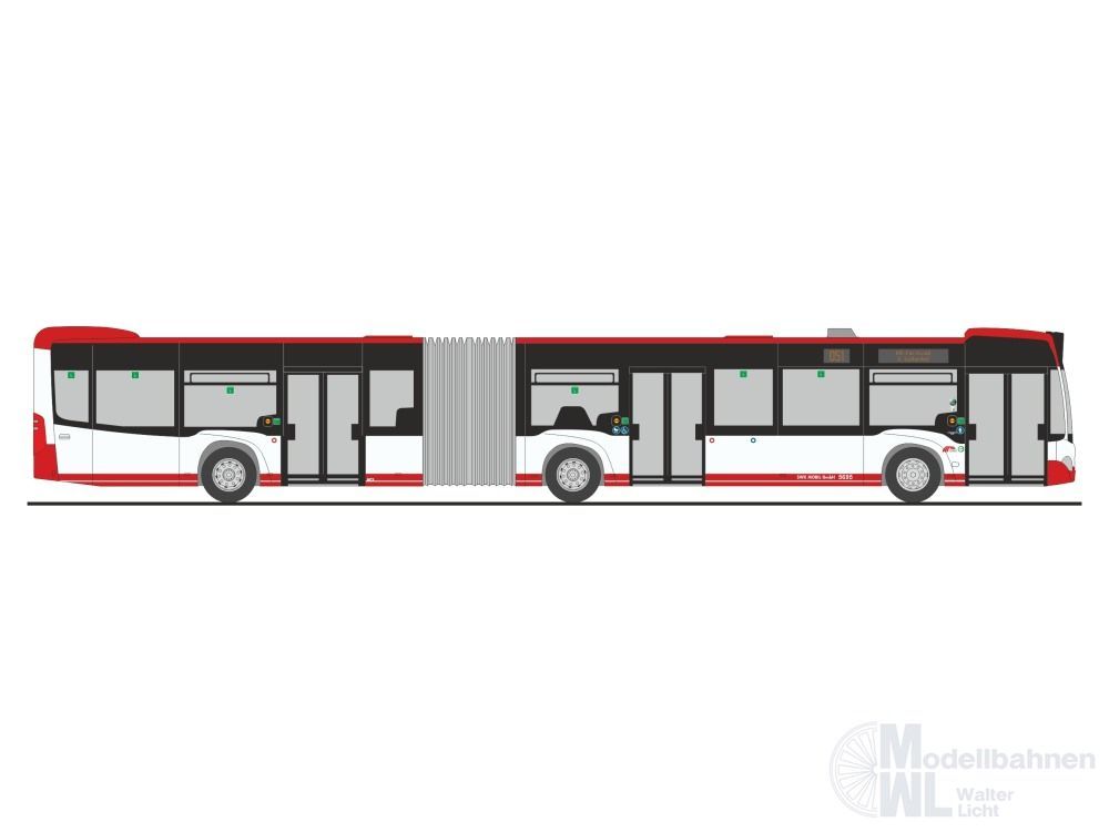 Rietze 69507 - Mercedes-Benz Citaro G ´12 SWK Mobil Krefeld H0 1:87