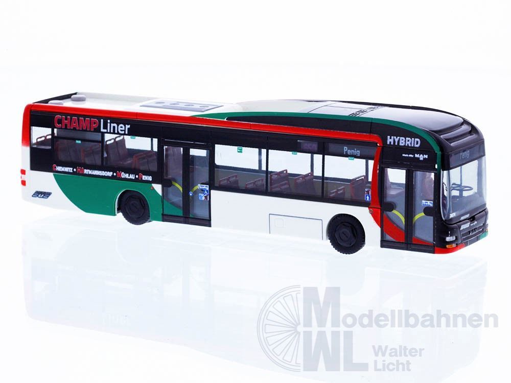 Rietze 67638 - MAN Lion's City Hybrid Regiobus Mittelsachsen CHAMP Liner H0 1:87