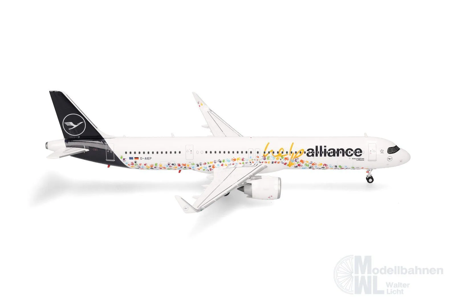 Herpa 573900 - Airbus A321neo Lufthansa HelpAlliance 1:200
