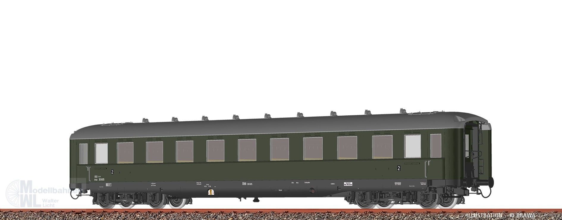 Brawa 51116 - Schürzenwagen ÖBB Ep.III B4üh 30 605 H0/WS DIGITAL EXTRA