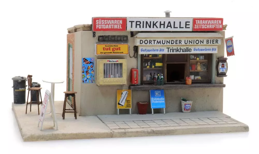 ARTITEC b.v. 10416 - Trinkhalle BAUSATZ H0 1:87