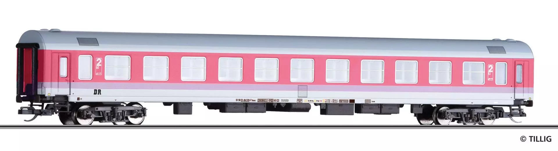 Tillig 501996 - Personenwagen DR Ep.V 2.Kl. Bomz Bauart Halberstadt TT 1:120