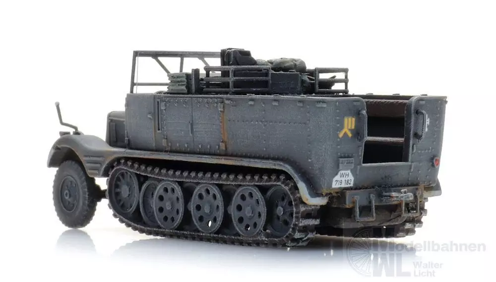 ARTITEC b.v. 6870583 - WM Sd.Kfz. 11 Leichter Zugkraftwagen 3 t grau Fertigmodell H0 1:87