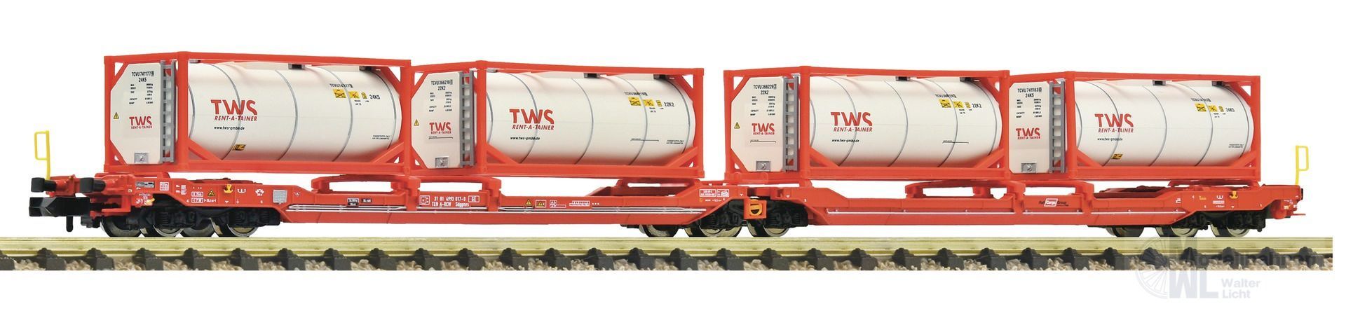 Fleischmann 6660054 - Doppeltragwagen T3000e ÖBB Ep.VI TWS N 1:160