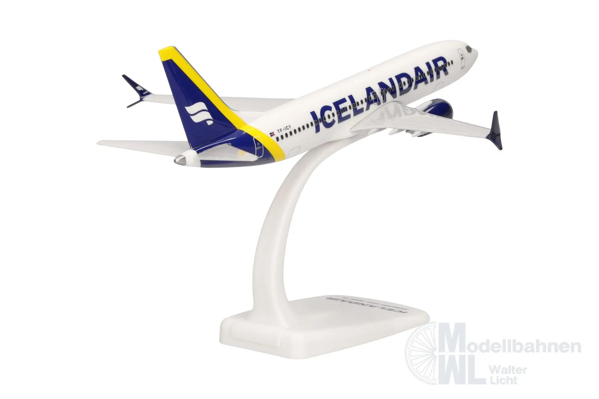 Herpa 614641 - Boeing 737 Max 8 Icelandair yellow 1:200