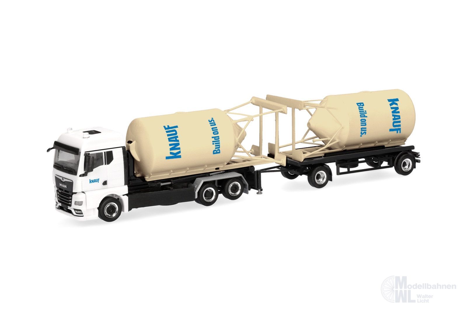 Herpa 322454 - MAN TGX GM Silohängerzug Knauf H0 1:87
