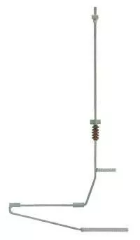 Viessmann 4277 - Halteelement für Quertragwerk 3 Stück TT 1:120