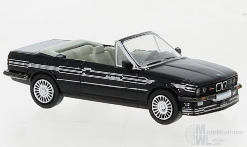 PCX-Models 870446 - BMW Alpina C2 2,7 Cabriolet schwarz/Dekor 1986 H0 1:87