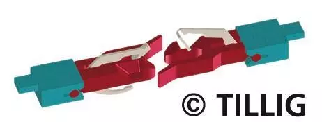 Tillig 08840 - Kupplung (Standard) 8 Stück TT 1:120