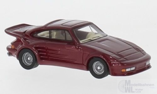 BoS-Models 87655 - Porsche 911 Turbo Gemballa Avalanche rot 1986 1:87