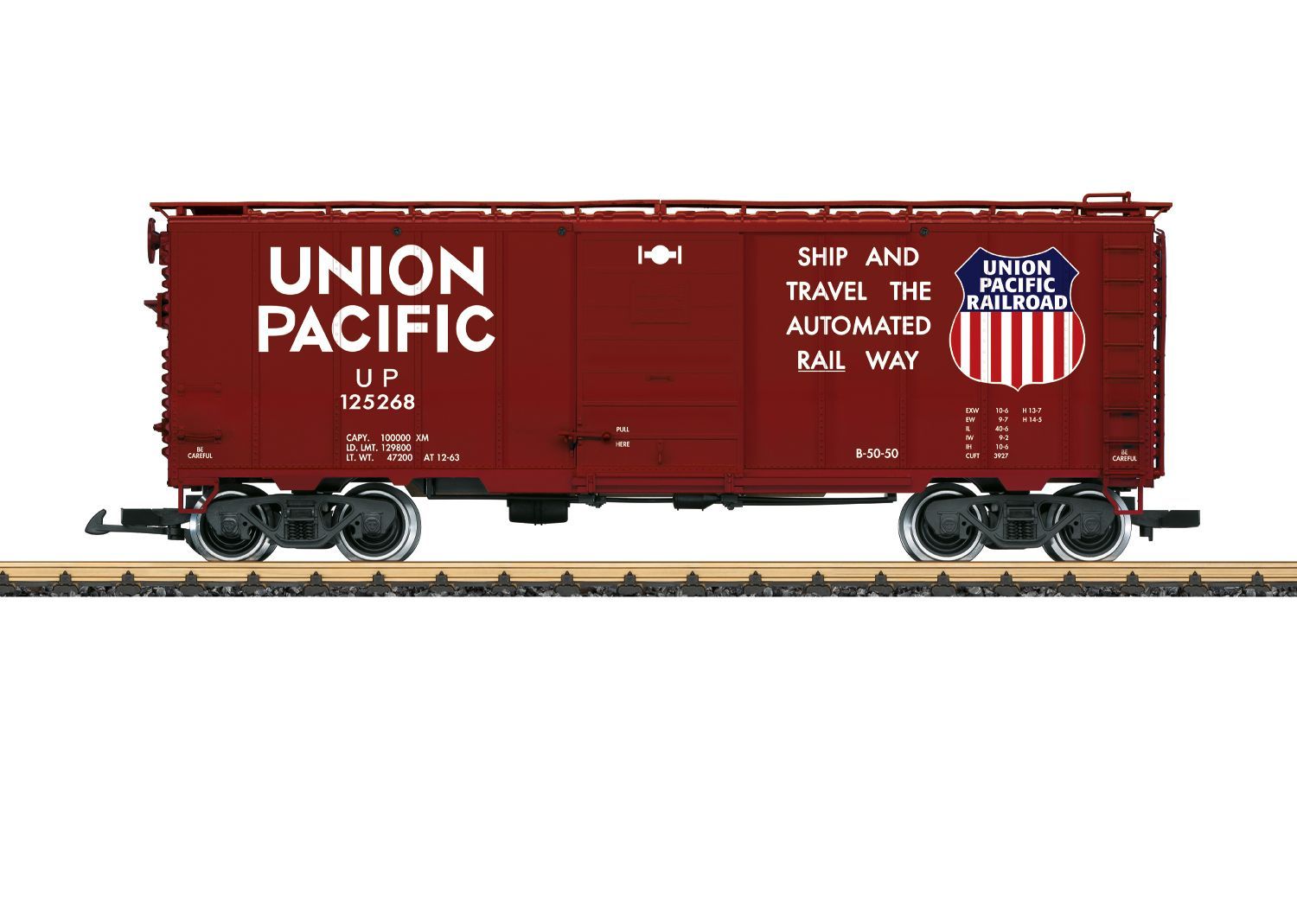 LGB 41919 - Steel Box-Car UP 125268 1:22,5