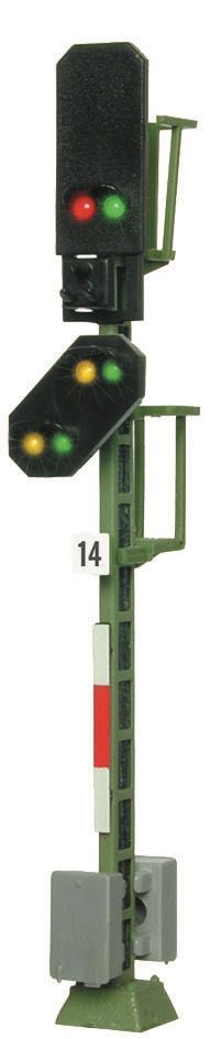 Viessmann 4014 - Licht Blocksignal mit Vorsignal H0 1:87