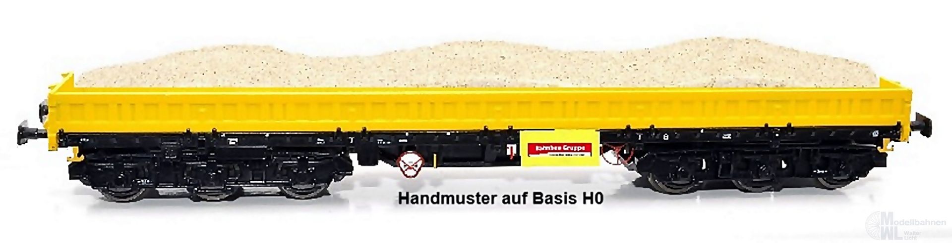 NPE NW52931 - Schwerlastwagen DB Ep.VI Samms-u 454 Bauzug Sand TT 1:120