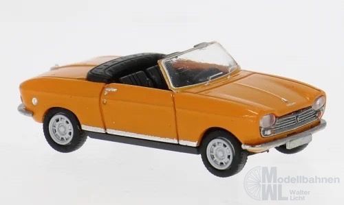 Brekina 29181 - Peugeot 204 Cabriolet in orange H0 1:87