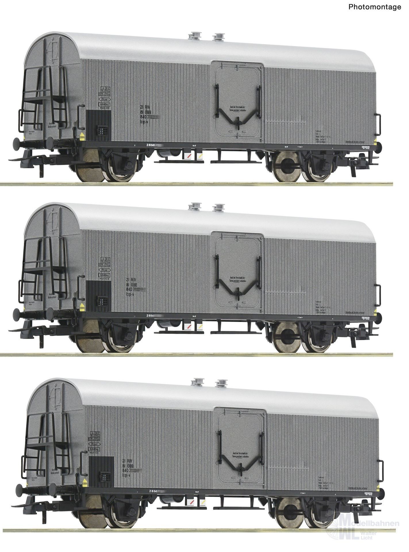Roco 6600140 - Kühlwagen Set ÖBB Ep.IV 3.tlg. H0/GL Roco 6600140 - Kühlwagen Set ÖBB Ep.IV 3.tlg. H0/GL