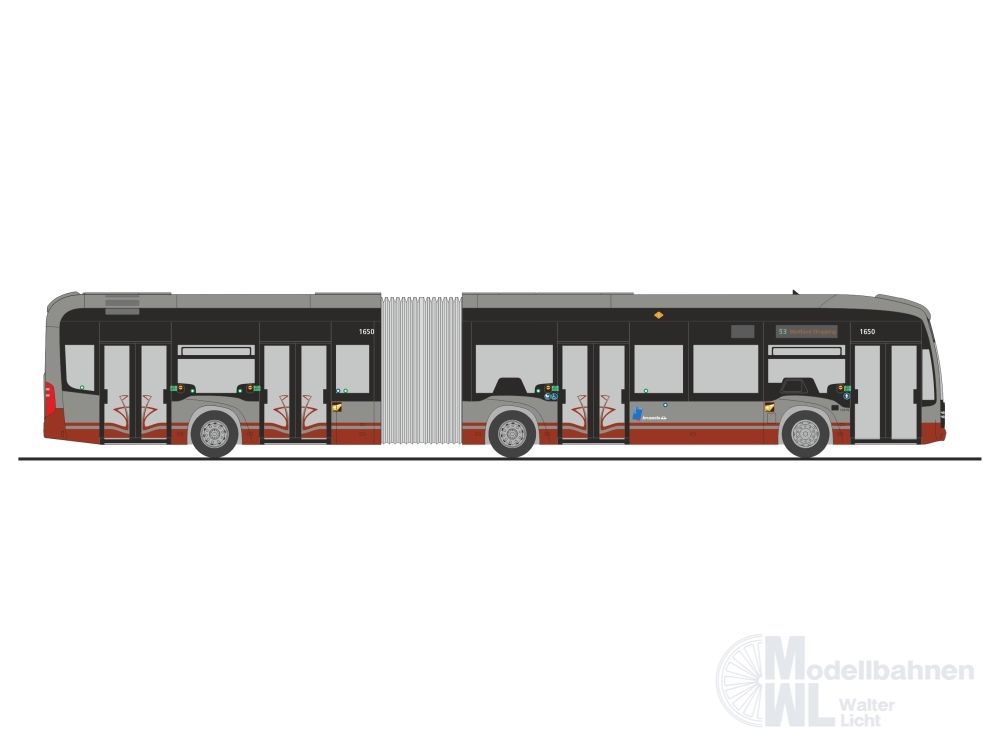 Rietze 77637 - Mercedes-Benz eCitaro G STIB (BE) H0 1:87