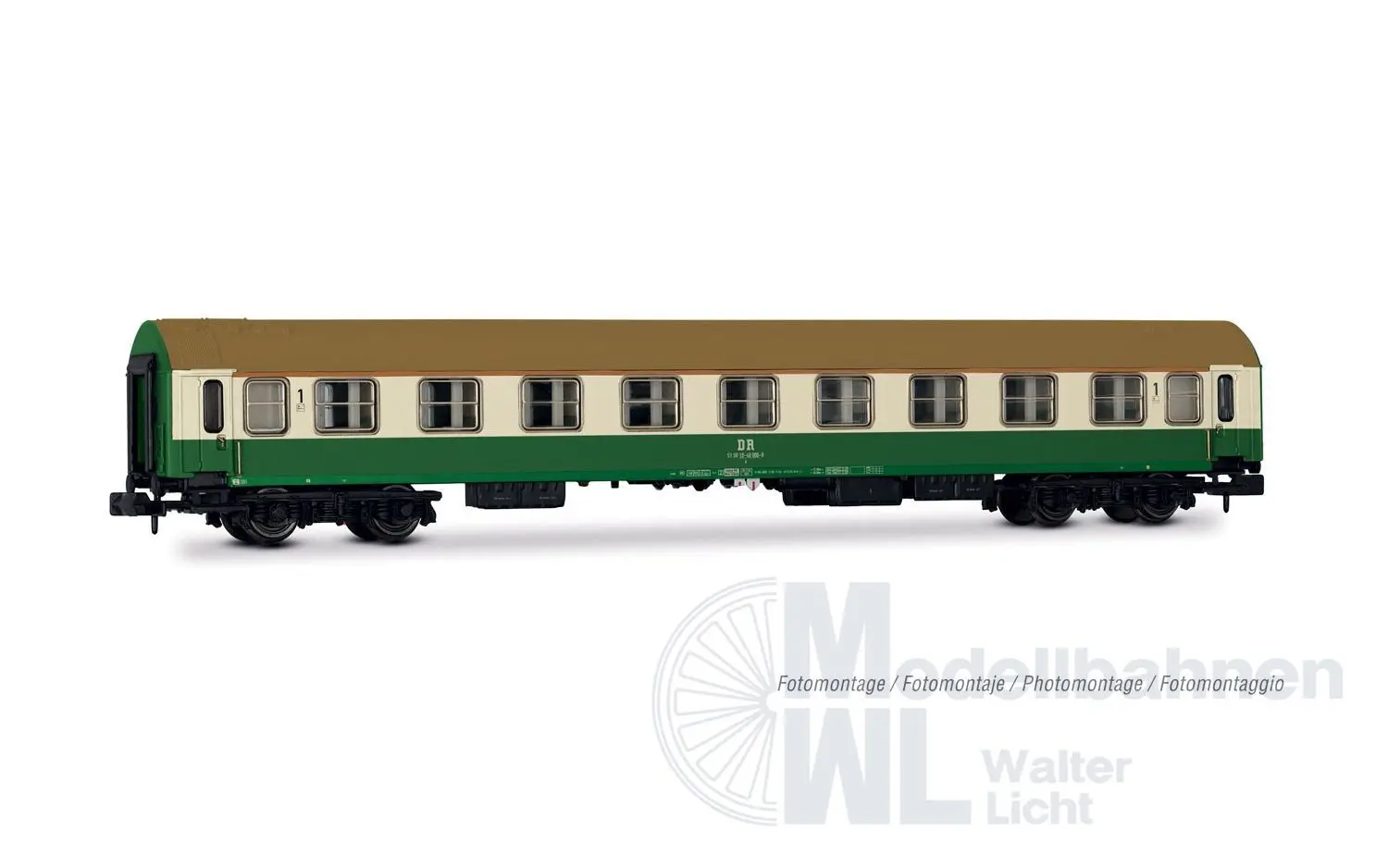 Arnold 4482 - Personenwagen Set DR Ep.IV 3.tlg. OSShD-Wagen Set 1 N 1:160