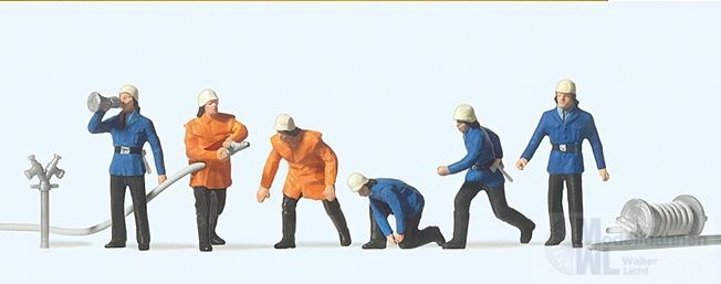 Preiser 14201 - Feuerwehrmänner H0 1:87 Preiser 14201 - Feuerwehrmänner H0 1:87