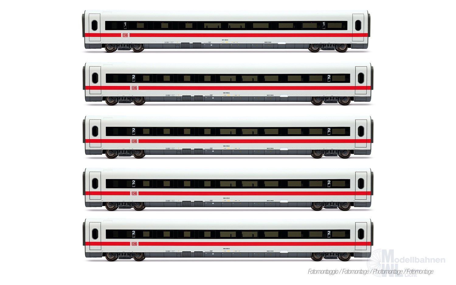 Lima 4682 - Ergänzungswagen Set ICE 1 DB Ep.V 5.tlg. Landshut H0/GL