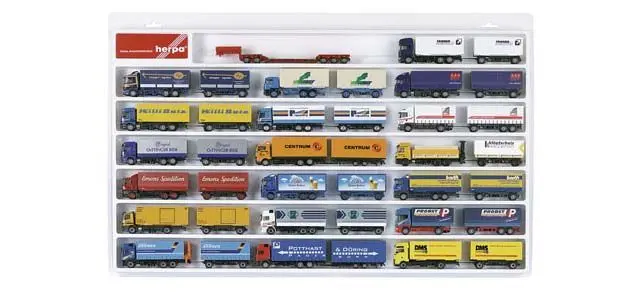 Herpa 29346 - Schaukasten für Hängerzüge überbreit weiß 70cm x 45cm x 35cm 1:87