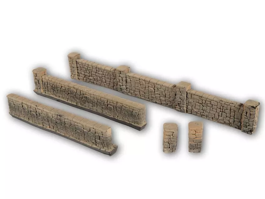 Noch 58282 - Mauern aus Sandstein H0 1:87
