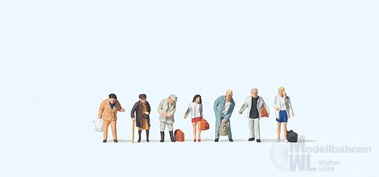 Preiser 79126 - Stehende Fahrgäste für Bus & N 1:160