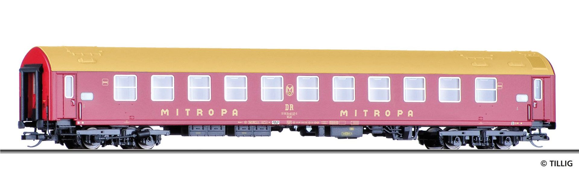 Tillig 16362 - Schlafwagen DR Ep.IV Mitropa Typ B TT 1:120