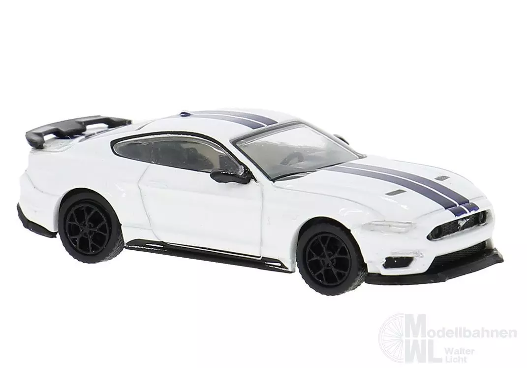 PCX-Models 870569 - Ford Mustang VI Mach I weiss/dunkelblau 2020 H0 1:87