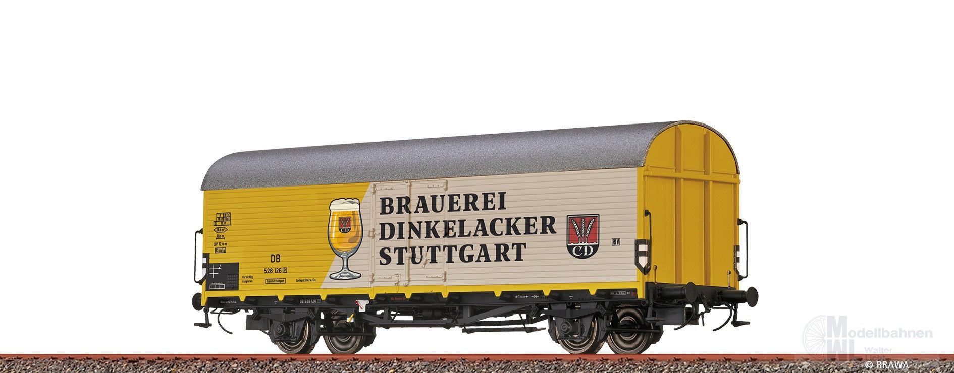 Brawa 50958 - Kühlwagen DB Ep.III Brauerei Dinkelacker H0/GL
