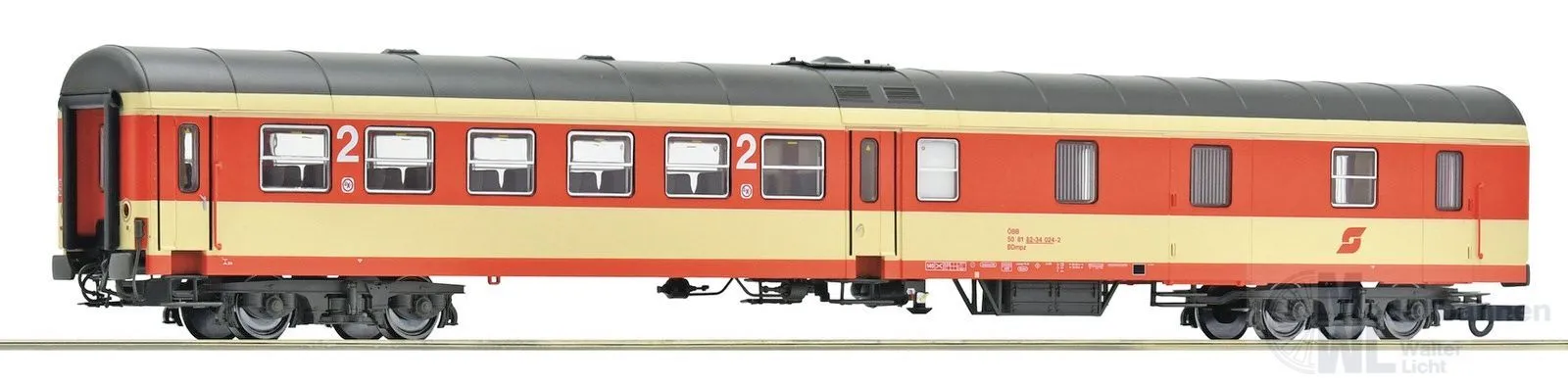 Roco 6200111 - Mitteleinstiegswagen ÖBB Ep.IV/V 2.Kl./Gepäck H0/GL
