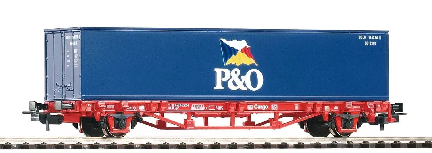 Piko 57706 - Containerwagen DB Cargo Ep.V P&O Lgs579 H0/GL
