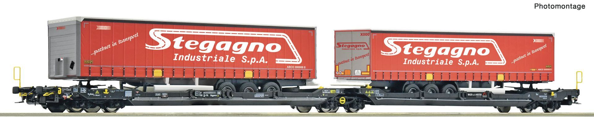 Roco 6600488 - Doppel-Taschenwagen T3000 TXL + Stegagno