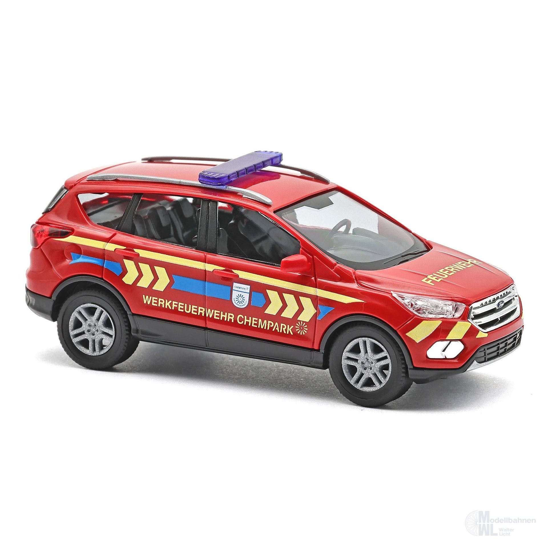 Busch 53535 - Ford Kuga Werkfeuerwehr Chempark Baujahr 2017 H0 1:87