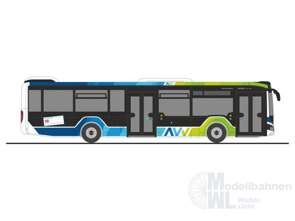 Rietze 75418 - MAN Lion´s City 12´18 AVV Augsburg H0 1:87