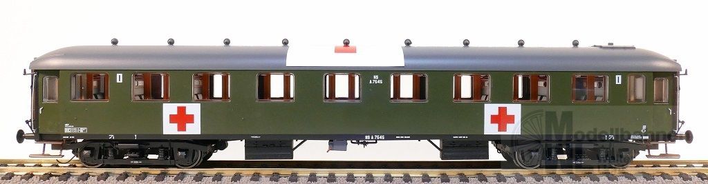 Exact Train 10049 - Personenwagen NS Ep.II A7545 Rotes Kreuz H0/GL