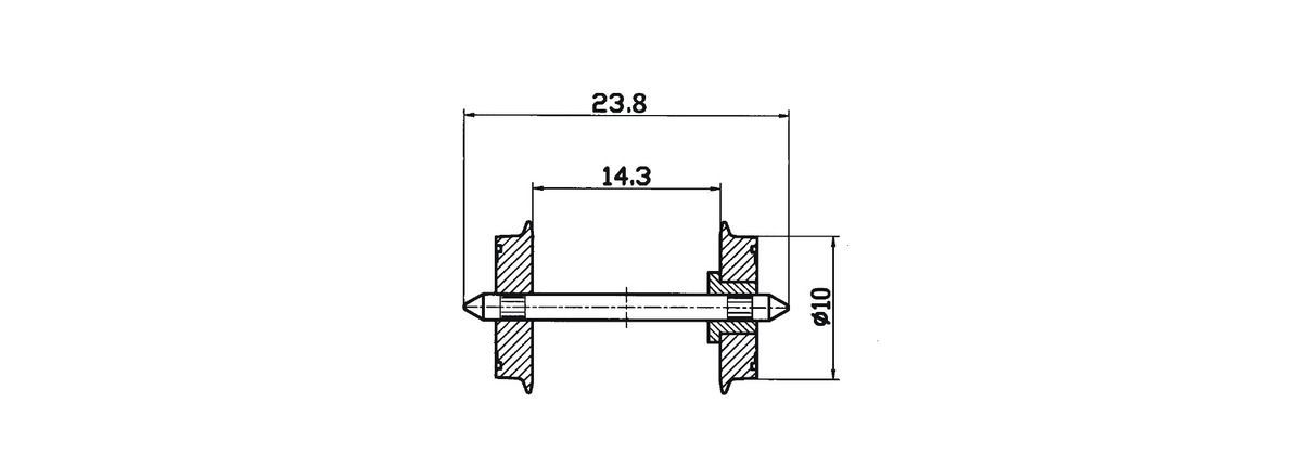 Roco 40180 - Gleichstrom Radsatz Roco 40180 - Gleichstrom Radsatz
