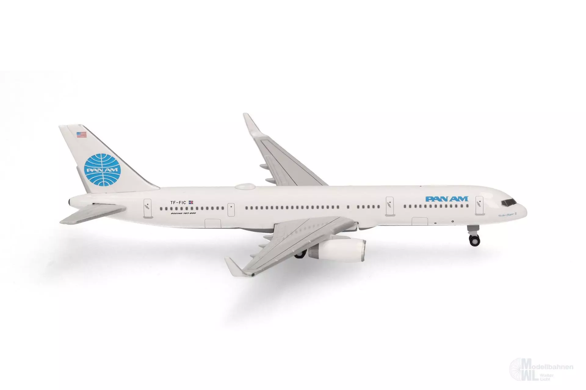 Herpa 538602 - Boeing 757-200 Pan Am Transatlantic 1:500