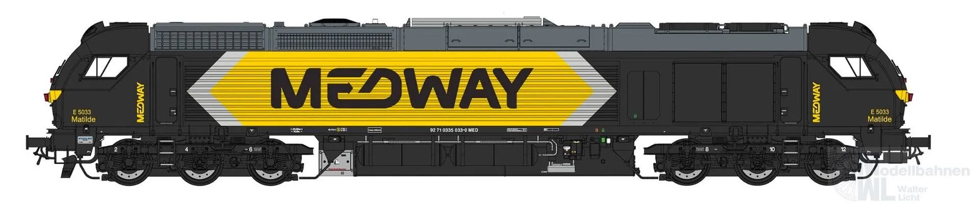 Sudexpress N3350331 - Diesellok BR 335.033 Euro 4000 Matilde MEDWAY Ep.VI N 1:160