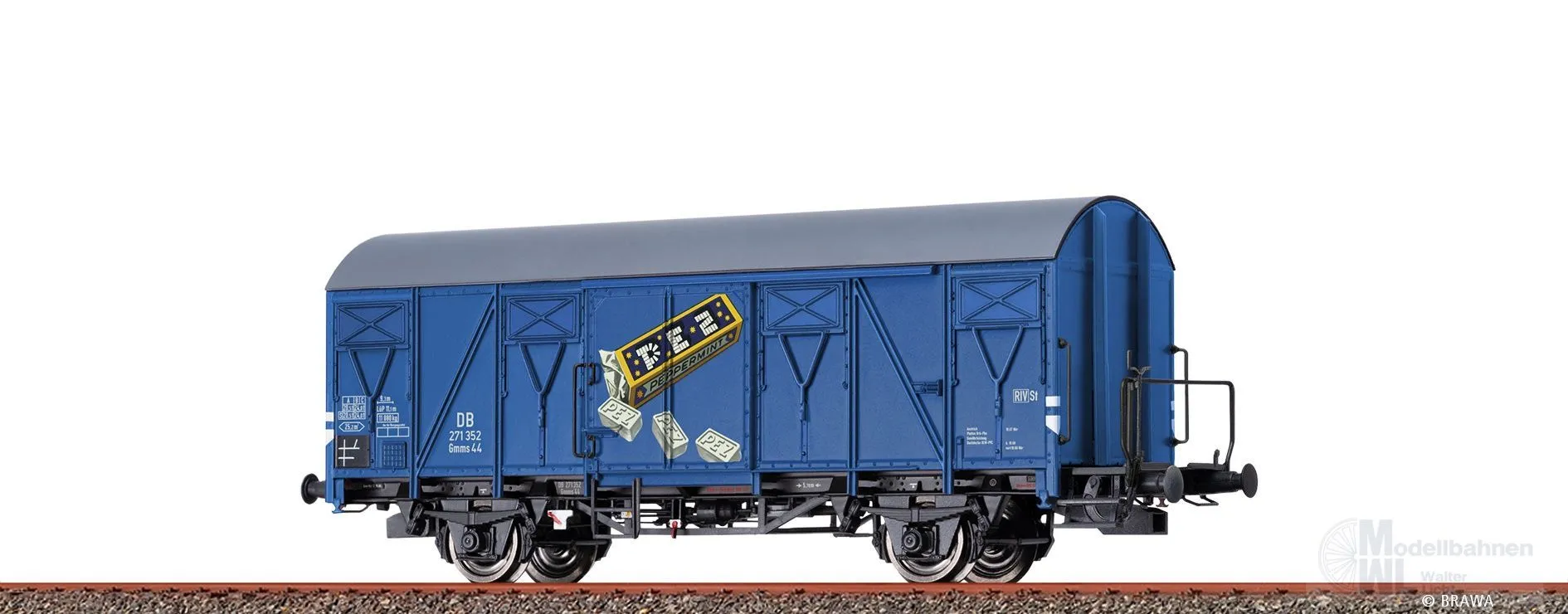 Brawa 51138 - Güterwagen ged. DB Ep.III PEZ H0/GL