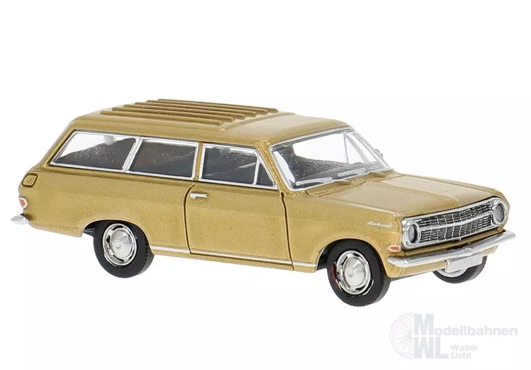 Brekina 20473 - Opel Rekord A CarAVan in gold H0 1:87