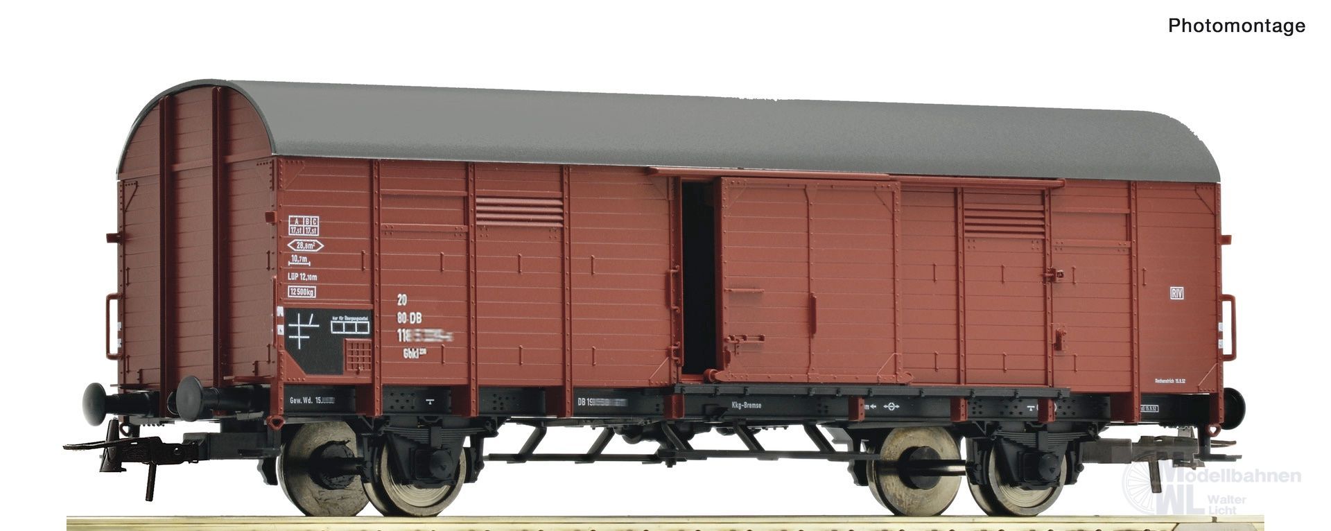 Roco 6600287 - Güterwagen ged. DB Ep.IV H0/GL