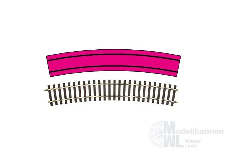 Lenz 45021 - Gleis gebogen 22,5°R1 Radius 914,4 mm Spur 0